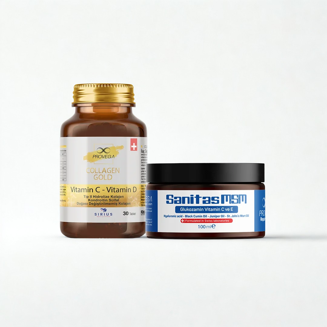 Collagen Gold & Sanitas Msm Krem – Provega – Süper 2’li